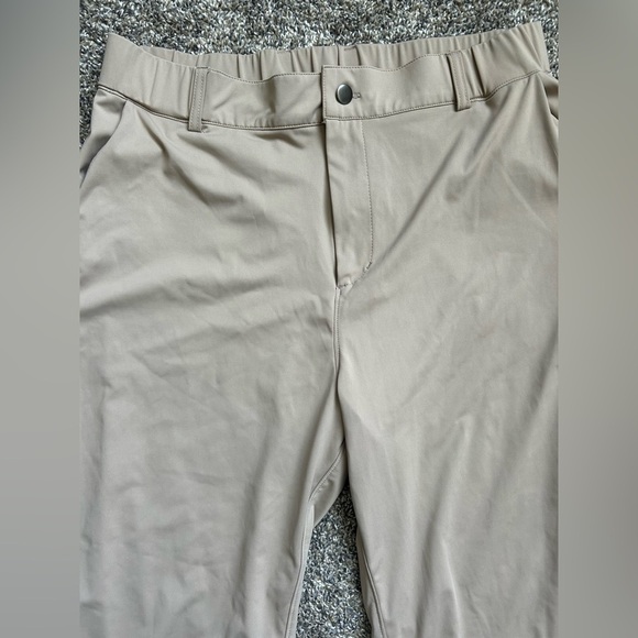 Khaki men’s soft to the touch dress pants size XL no known brand - Picture 2 of 10